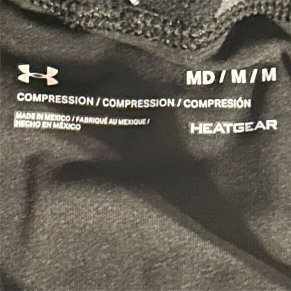 Under Armour Men's HeatGear Compression Leggings Black Size M - Picture 10 of 11